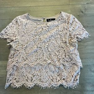 Pink Lace Top